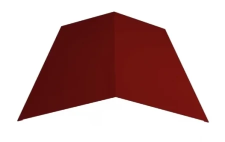 Планка конька плоского простая Металл Профиль 145x145x2000 0,45 Полиэстер цвет RAL 3011