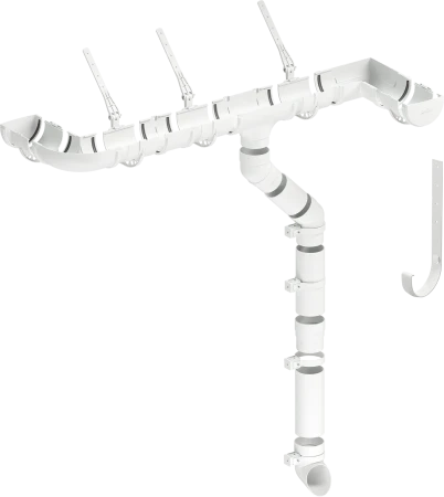 Заглушка желоба d-120 мм ПВХ Döcke Standard белая RAL 9003