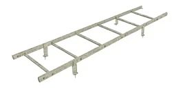 Кровельная лестница Borge универсальная 1,8 м Оцинкованная