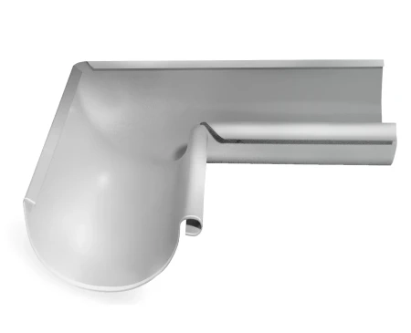 Угол желоба внутренний d-150 мм 90 гр Grand Line Optima Полиэстер двухсторонний 0,55 RAL 9003