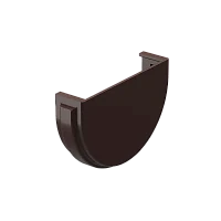 Заглушка желоба d-120 мм ПВХ Döcke Premium шоколад RAL 8019