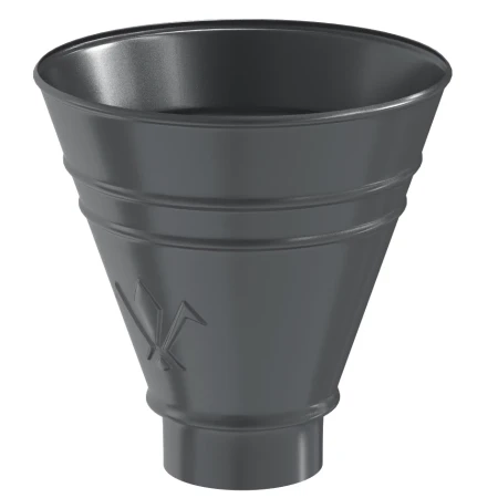 Воронка водосборная круглая для трубы d-100 мм Aquasystem Premium Pural 0,6 RAL 7024