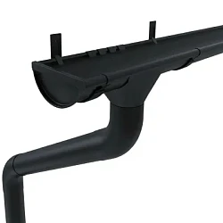 Комплект металлического водостока ГрандЛайн GL PE Matt d-125x90 мм Полиэстер Matt RAL 9005