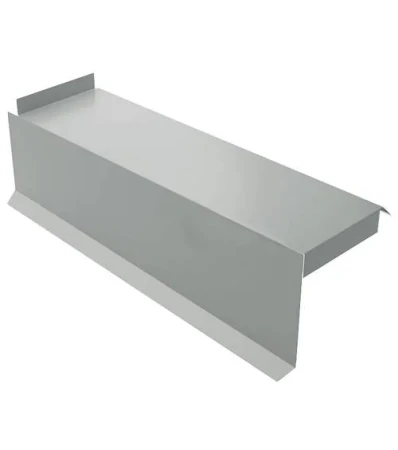 Планка сегментная торцевая левая Металл Профиль 350 мм 0,5 Norman цвет RAL 9006