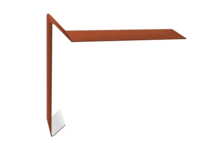 Планка ветровая для мягкой кровли Grand Line 100x20x100 0,5 Satin цвет RAL 8004