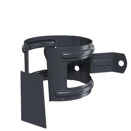 Кронштейн трубы на дерево d-100 мм Металл Профиль FORAMINA PUR Purman двухсторонний 0,6 RAL 7024