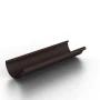 Желоб водосточный d-125 мм 3 м Металл Профиль FORAMINA FREEZE Valori двухсторонний 0,5 DarkBrown