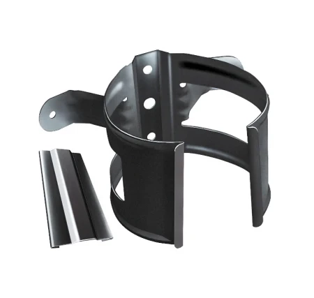 Кронштейн трубы ПВХ d-90 мм на дерево металлический Grand Line графит RAL 7024