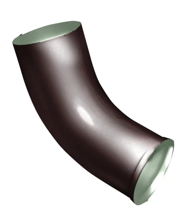 Колено стока d-100 мм 60 гр. Grand Line Optima Полиэстер двухсторонний 0,6 RAL 8017