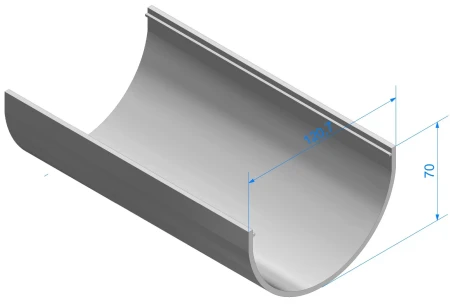 Желоб полукруглый ПВХ d-120 мм 2 м Döcke Standard в Туле фото