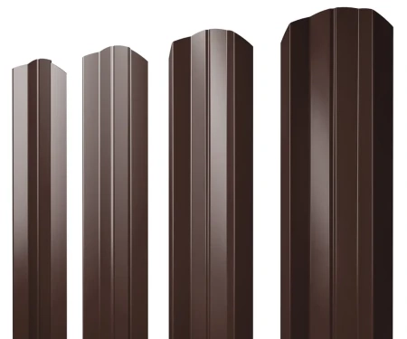 М-образный Rooftop Matte (Стальной бархат) 0,5 RAL 8017 фигурный