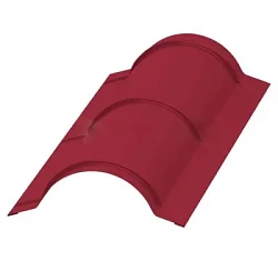 Планка конька круглого Металл Профиль R110x2000 Полиэстер 0,45