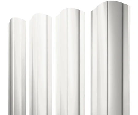 Полукруглый Slim Полиэстер 0,45 RAL 9003 фигурный