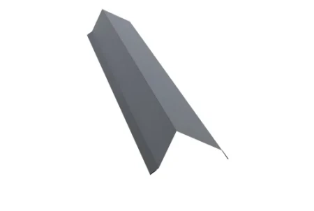 Планка торцевая Grand Line 80x100 0,5 Satin цвет RAL 9006