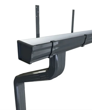 Комплект металлического водостока ГрандЛайн Vortex 127x78 мм Полиэстер RAL 7024 в Туле фото