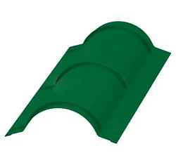 Планка конька круглого Металл Профиль R110x2000 Полиэстер 0,45 Планка конька круглого Металл Профиль R110x2000 Полиэстер 0,45