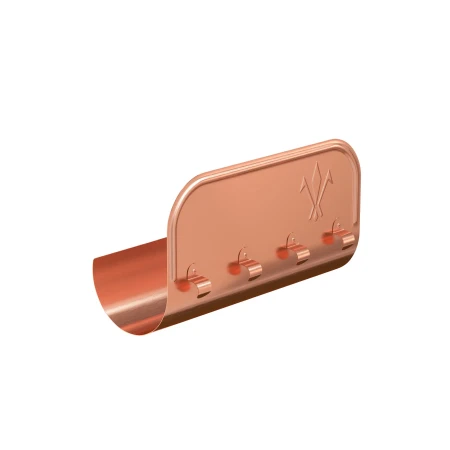 Ограничитель перелива желоба d-125 мм прямой Aquasystem Элит 0,6 медный