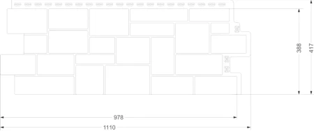 Пластиковая фасадная панель Grand Line Дикий камень Classic в Туле фото
