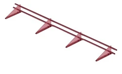 Снегозадержатель Металл Профиль Трубчатый 3 м RoofRetail