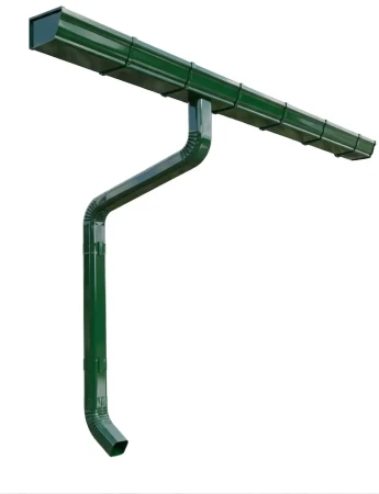 Комплект металлического водостока ГрандЛайн Vortex 127x78 мм Полиэстер RAL 6005 в Туле фото