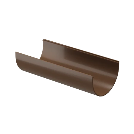 Желоб полукруглый ПВХ d-120 мм 2 м Döcke Standard светло-коричневый RAL 8017