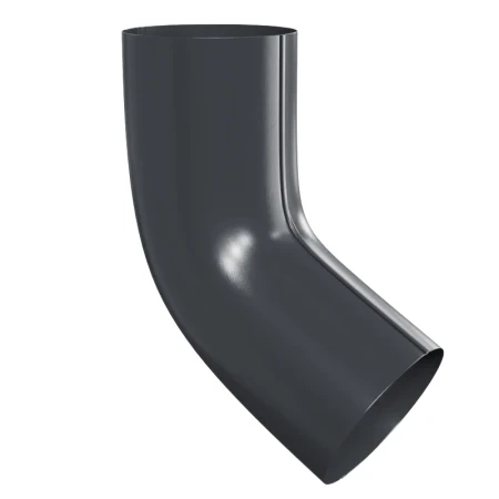 Колено трубы d-100 мм 60 гр Металл Профиль FORAMINA PUR Purman двухсторонний 0,6 RAL 7024