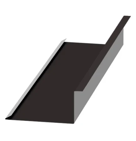 Планка примыкания нижняя Металл Профиль 250x122x2000 Viking E 0,5 цвет RAL 8019