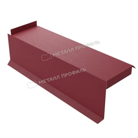 Планка сегментная торцевая левая Металл Профиль 400 мм 0,5 VikingMP E цвет RAL 3005