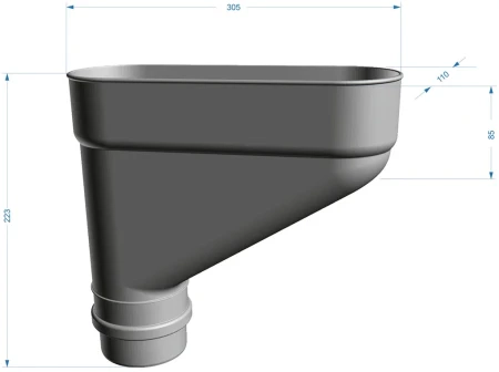 Коллектор для водостока ПВХ Döcke Lux в Туле фото