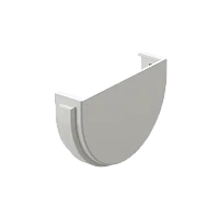 Заглушка желоба d-120 мм ПВХ Döcke Premium пломбир RAL 9003