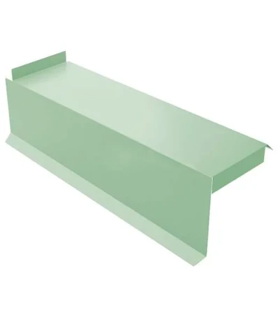 Планка сегментная торцевая левая Металл Профиль 400 мм 0,5 Norman цвет RAL 6019