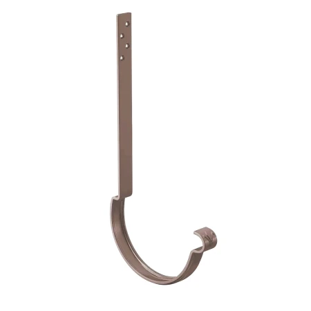 Крюк желоба d-150 мм усиленный удлиненный Aquasystem Premium PU 4,0 RAL 8017