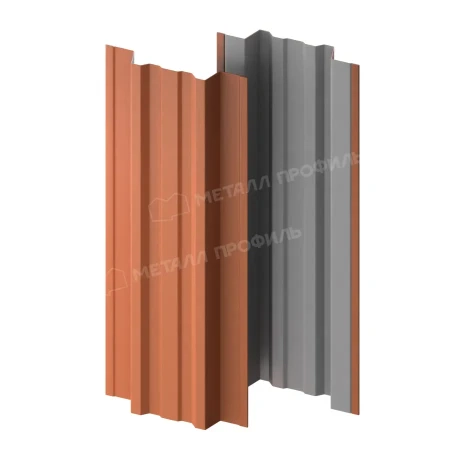 Прямоугольный Trapeze Norman 0,5 RAL 8004 прямой