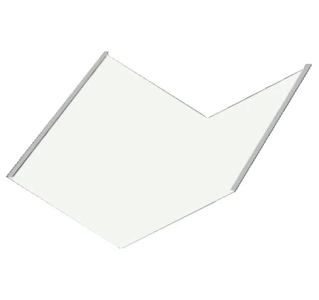 Планка ендовы нижняя Металл Профиль 298x298x2000 0,45 Полиэстер цвет RAL 9003