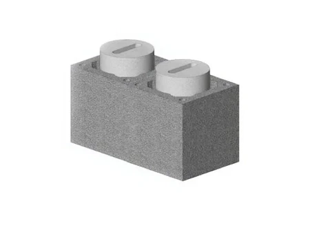 Комплект блок-опора Schiedel Uni 0.33 пм для двухходового дымохода с вентканалом Ø-160L/200 мм