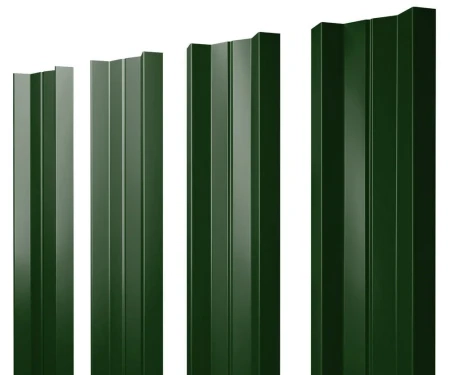 М-образный Velur 0,5 RAL 6020 прямой