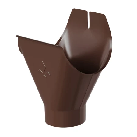 Воронка желоба выпускная d-125x90 мм Aquasystem Premium PU 0,6 RAL 8017