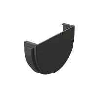 Заглушка желоба d-120 мм ПВХ Döcke Premium графит RAL 7024