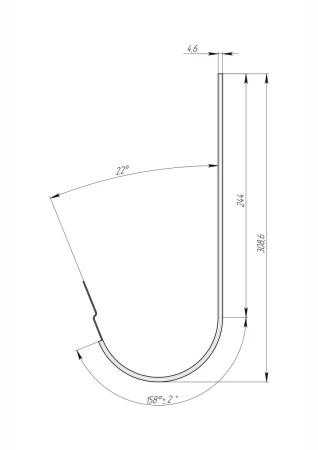 Кронштейн желоба ПВХ d-120 мм металлический Grand Line Классика в Туле фото