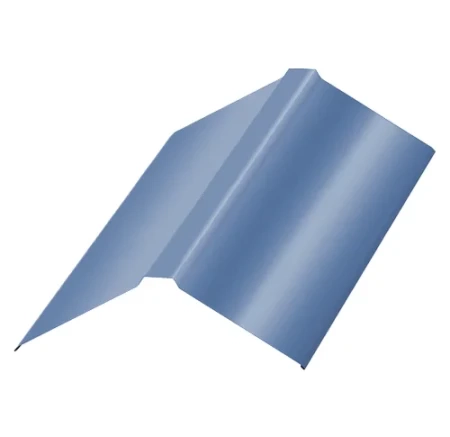 Планка конька плоского Металл Профиль 190x190x2000 0,50 PURMAN цвет Galmei Сиреневый металлик