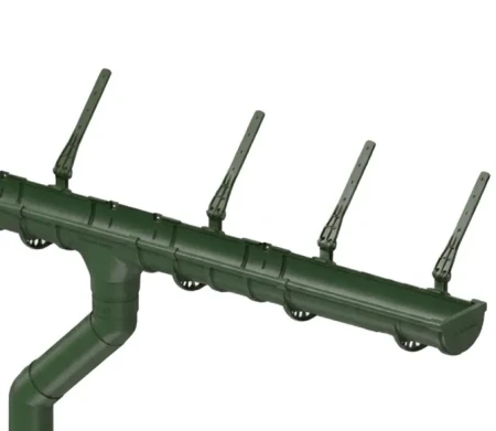 Комплект пластикового водостока d-120x80 мм Döcke Standard зеленый RAL 6005 в Туле фото