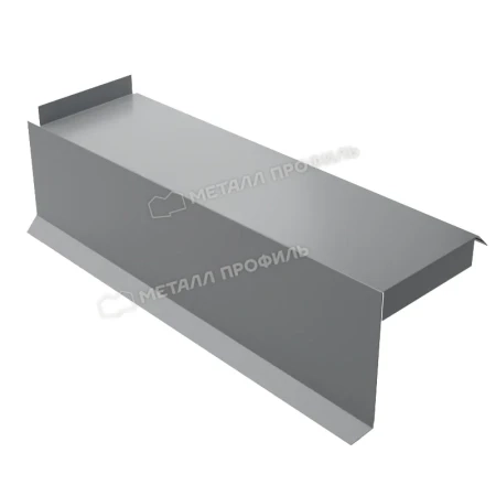 Планка сегментная торцевая левая Металл Профиль 400 мм 0,5 Norman цвет RAL 7004