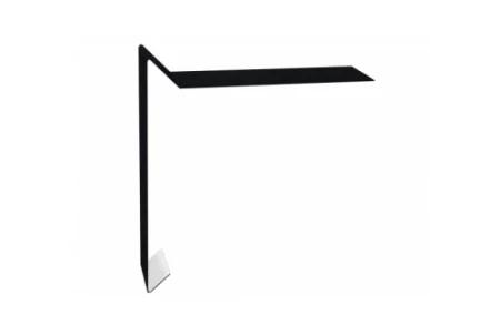 Планка ветровая для мягкой кровли Grand Line 130x25x100 0,45 Drap цвет RAL 9005