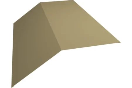 Планка конька плоского Grand Line 190x190 0,45 Полиэстер цвет RAL 1014