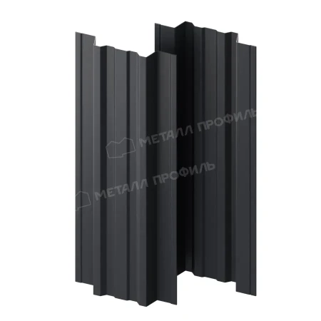 Прямоугольный Trapeze Полиэстер двухсторонний 0,45 RAL 7024 прямой