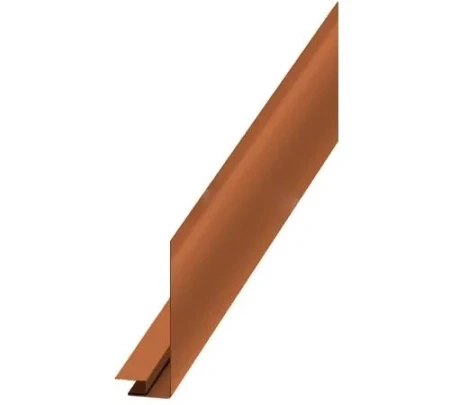 Планка карнизного свеса сложная Металл Профиль 185x50x2000 0,5 AGNETA цвет Copper