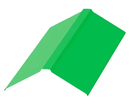 Планка конька плоского Металл Профиль 120x120x2000 0,5 Norman цвет RAL 6018