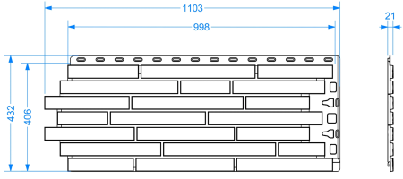 Пластиковая фасадная панель Döcke Klinker в Туле фото