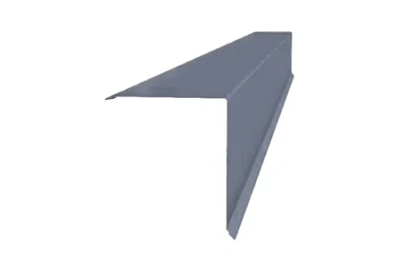 Планка конька односкатной кровли Grand Line 160x160 0,45 Полиэстер цвет RAL 7004