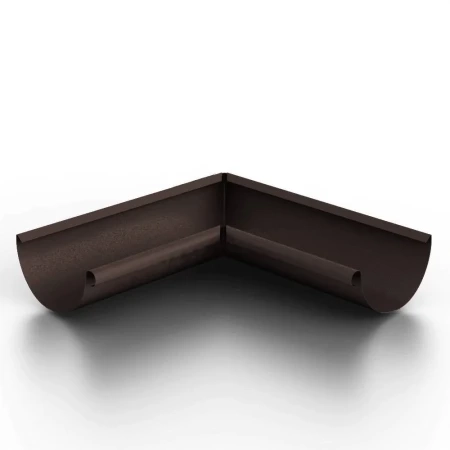 Угол желоба внутренний d-125 мм 90 гр. Металл Профиль FORAMINA FREEZE Valori двухсторонний 0,6 DarkBrown
